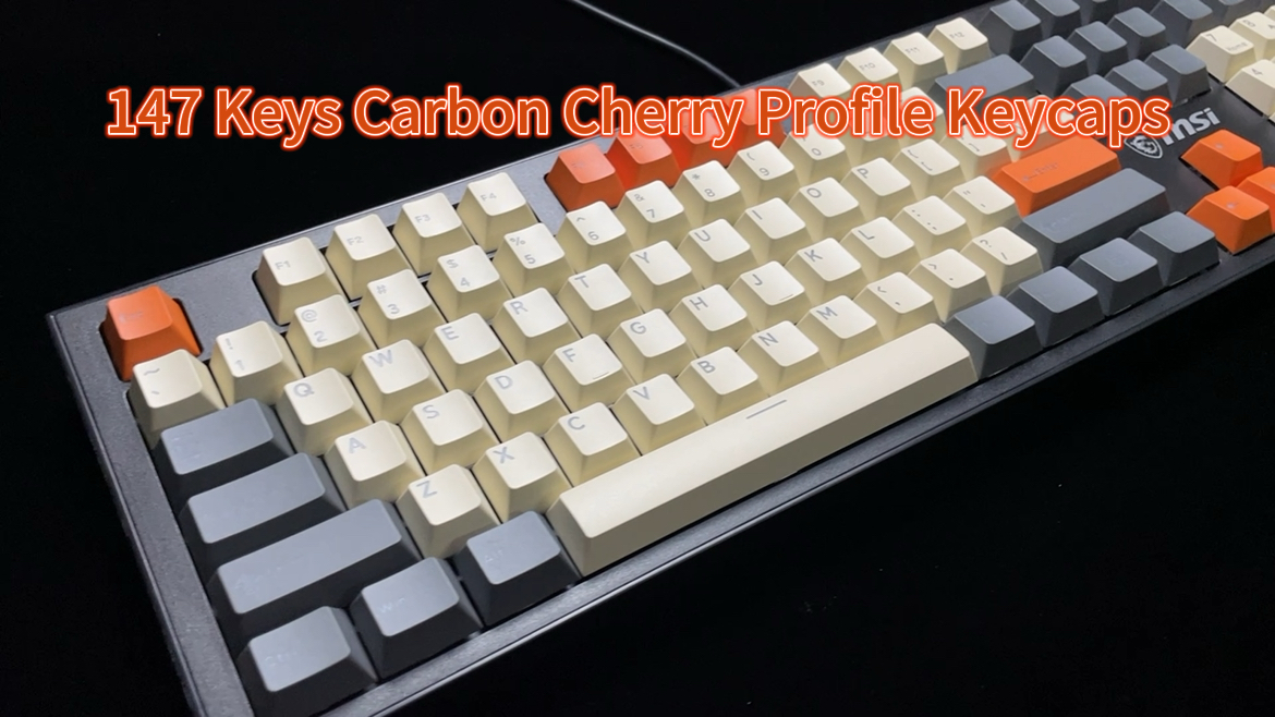 Amazon.com: Carbon Miami PBT Double Shot Cherry Profile ANSI